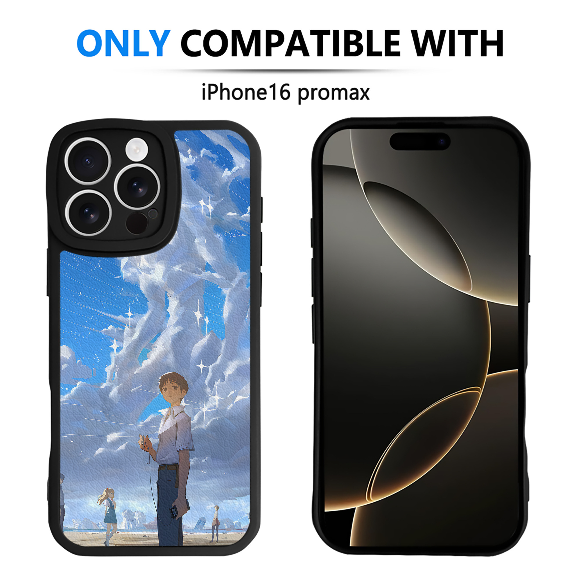 （画像用） EVA 新世紀エヴァンゲリオン 【iPhone 16シリーズ対応】シリコンスマホケース（レザー調） 材質：シリコン